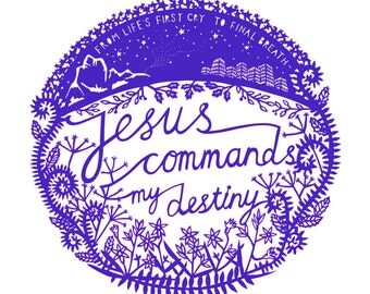 From Life's First Cry - Original Papercut