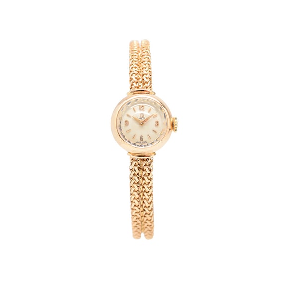 1950s Omega 18K Rose Gold Ladies Watch