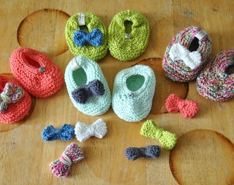 Coton Ballerinas from 0 to 3 Months // Interchangeable Bows ! / Giftborn