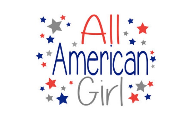 Download All American Girl 4th of July SVG PNG DXF esp by ...