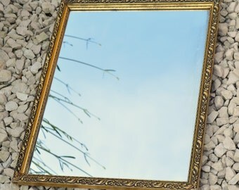 Mirror Art Deco Rectangular Mirror Hanging Mirror Vintage Home Decor Vintage Wall Mirror Bedroom Mirror