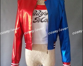 Suicide Squad Harley Quinn Custom Made Cosplay Costume