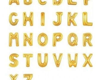 40" Giant Gold Letter Balloons // "2016" Graduation // Birthday // Wedding // Baby