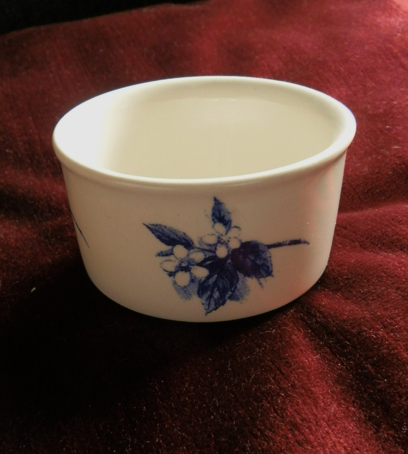 Vintage 1920’s Blue and White Bridgwood Ramekin Dish / Meat Paste Pot
