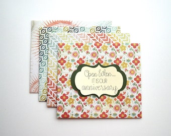Multicolored Handmade Personalized "Open When" Envelopes/Letters, Choose Quantity