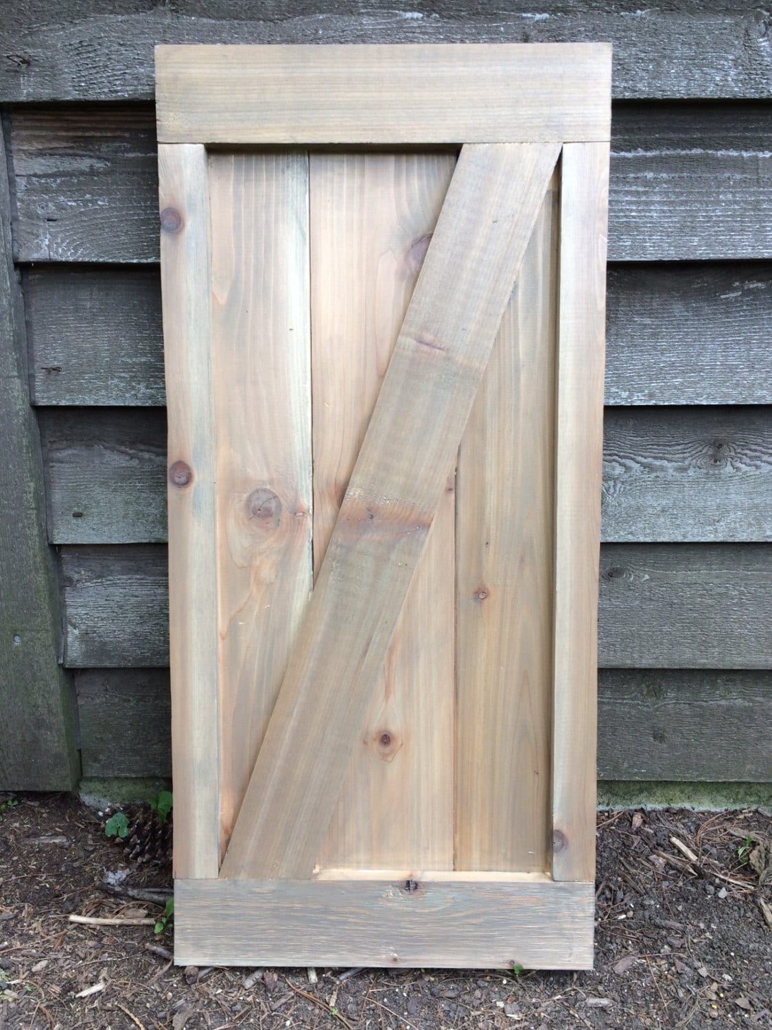 AVAILABLE Framed Barn Door Style Cedar Shutters / Exterior
