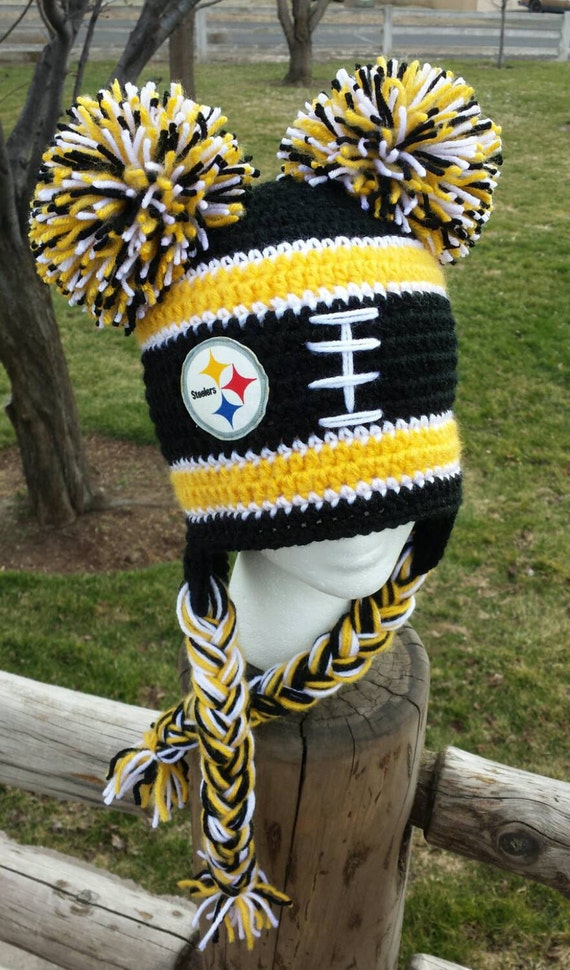 Pittsburgh Steelers Inspired Crochet Hat Steelers Beanie