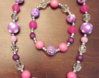 Purple Sweet Heart necklace