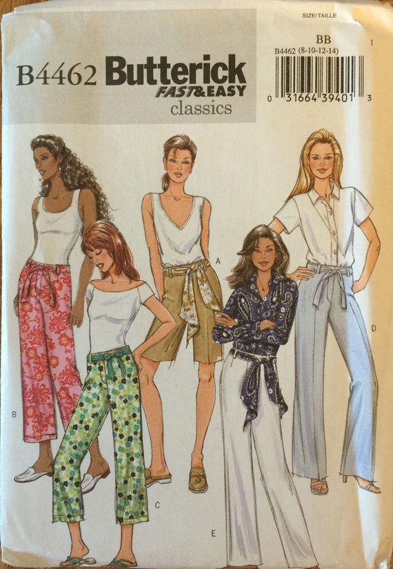 OOP 4462 Butterick 2005 misses' shorts pants by ThePatternParlor