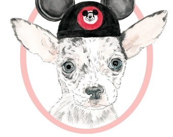 Custom Pet Portrait+Accesories-DIGITAL- Personalized Dog Illustration-Gift-Pet Portrait-Printable Art-Dog-Pet Illustration