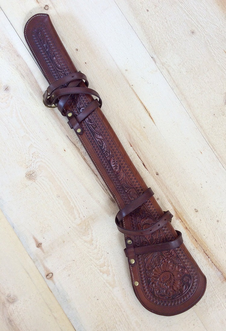 Rifle Scabbard Winchester hand tooled