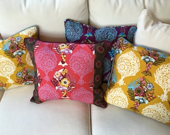 CUSHION cover Piped Anna maria Horner Innocent Crush Patchwork New Original