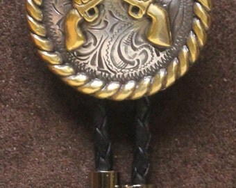 Rope Edge Pistols Bolo Tie
