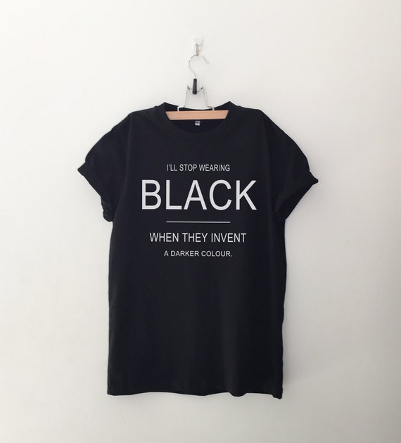 black colour tshirt for women