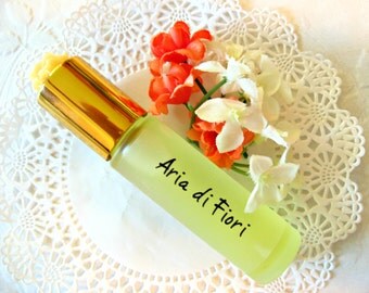 ORANGE BLOSSOM PERFUME (roll-on) with Neroli, Bergamot, & Lily of the Valley. Romantic Birthday / Anniversary Gift. 1/3 oz.