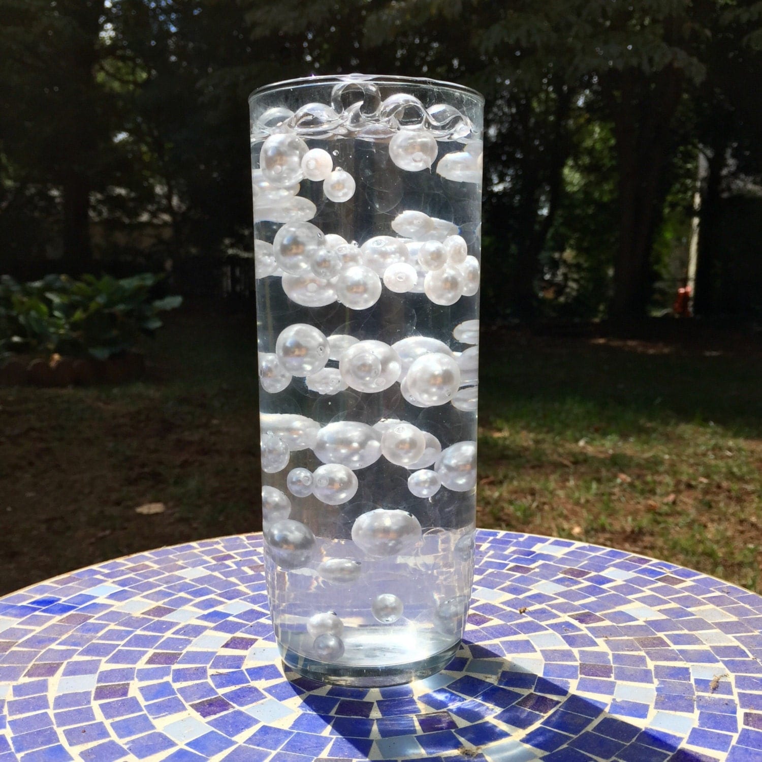 Floating Pearls & Water Beads Combo Vase Fillers for