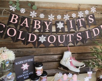Baby It's Cold Outside, Baby Shower Banner, Winter Baby Shower