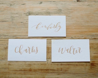 Calligraphy Place Cards / Escort Cards - Handwritten for Modern Weddings | Invitations | Parties