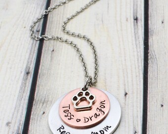Custom Pet Mom Jewelry - Personalized Dog Mom Jewelry - Cat Mom Jewelry - Dog Name Jewelry - Pet Name Jewelry - Rescue Mom Gift - Dog Lover