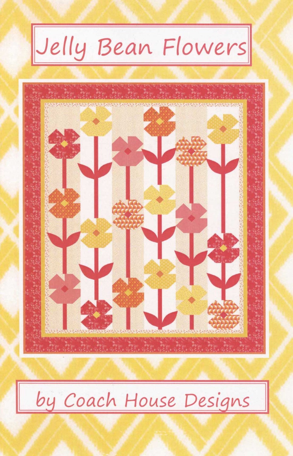 Jelly Bean Flowers quilt pattern by Coach House by fabric2goStudio