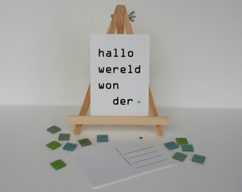 Map ' Hello World wonder '