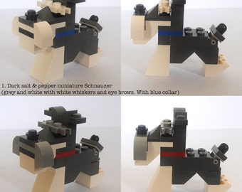 Customisable Lego Miniature Schnauzer