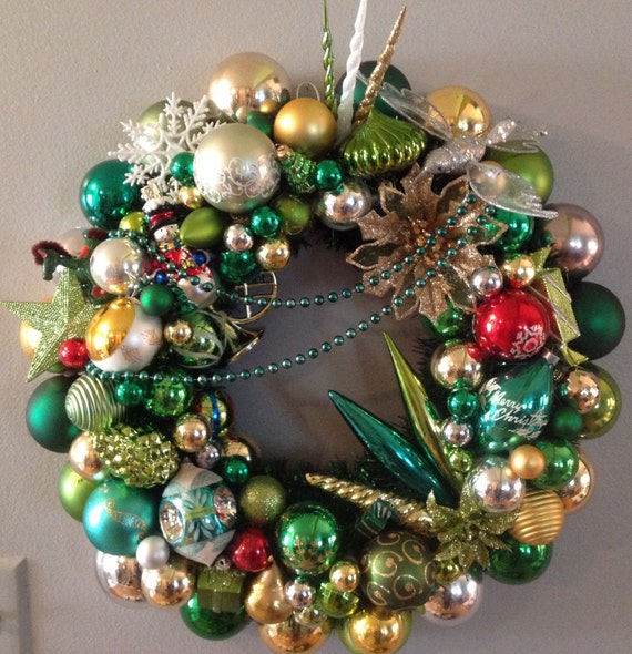 vintage christmas ornament wreath spectacular vintage christmas ornament wreath spectacular