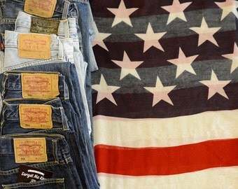Jeans LEVIS 501 (stock, almost any sizes) unisex denim