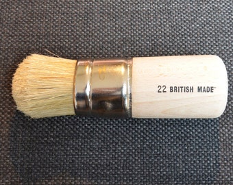 Stencil Brush Extra Large Size 22 - 36mm (about 1 1/4 inch) also works as an ideal Wax Brush for Furniture Painting Projects