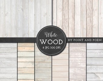Wood Digital Paper, White wood texture background, rustic wood, wedding wood texture, scrapbooking, blog