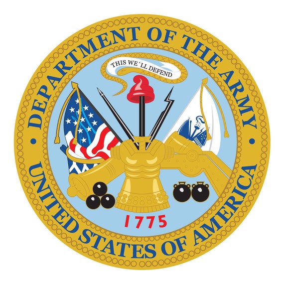 US Army United States Department Of The Army Seal SSI Decal