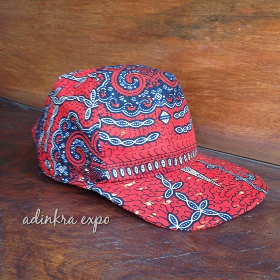 Items Similar To African Print Caps On Etsy