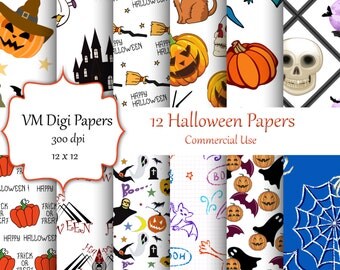 30% OFF SALE Halloween Digital Paper, Witch Digital Paper, Halloween Paper, Digital Paper, Paper Halloween, Halloween Background, Halloween