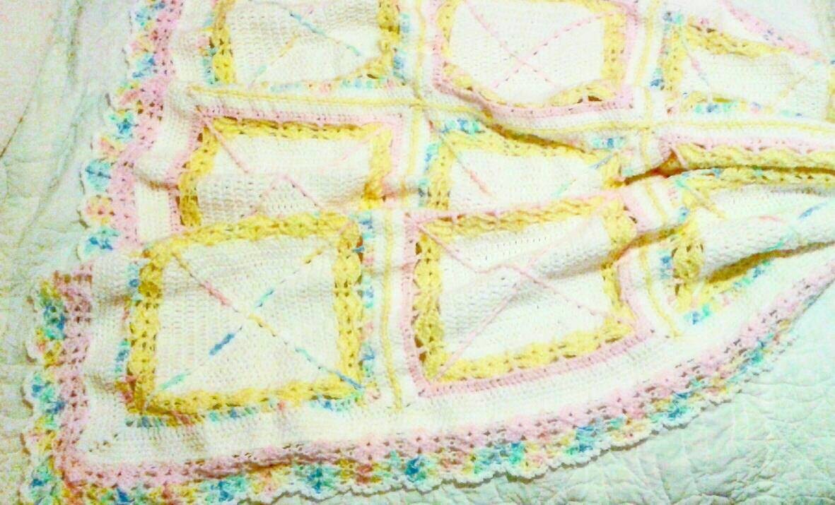 Crochet Baby Wrap Baby Blanket Crib Bedding Nursery Decor Lap