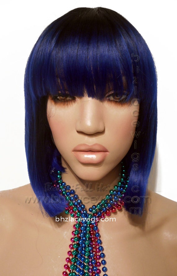 full cap wigs with bangs