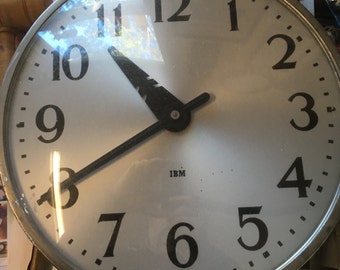 IBM Industrial wall clock