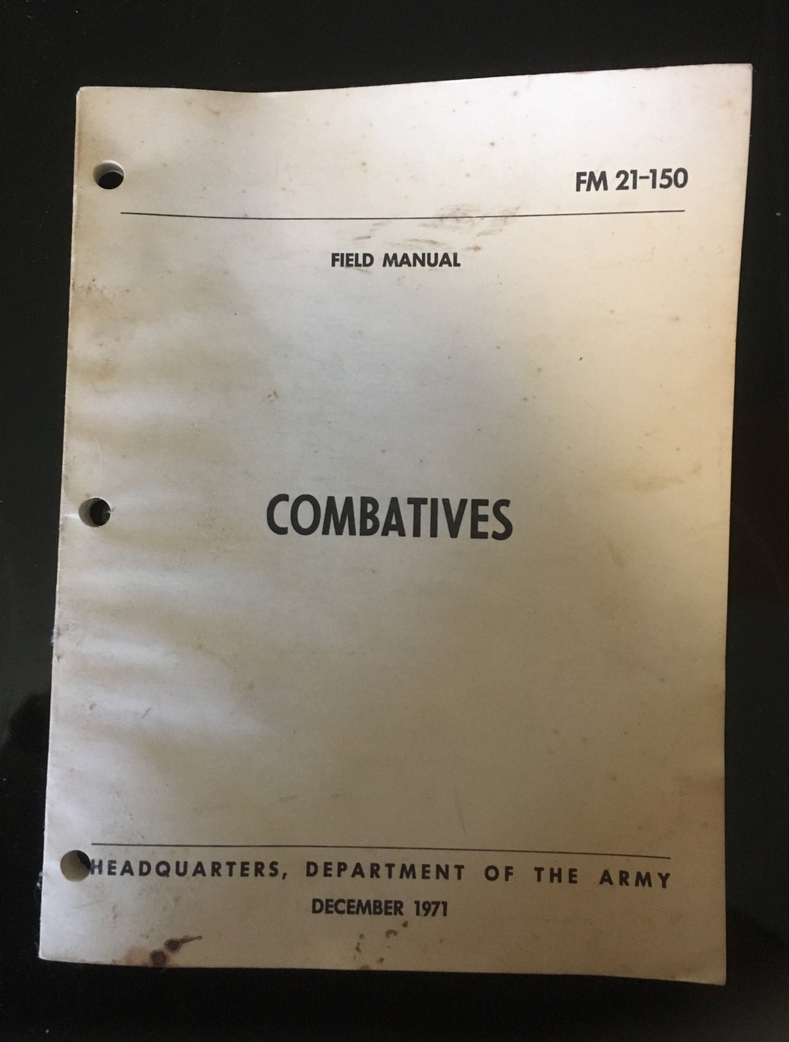 Military Field Manual Combatives