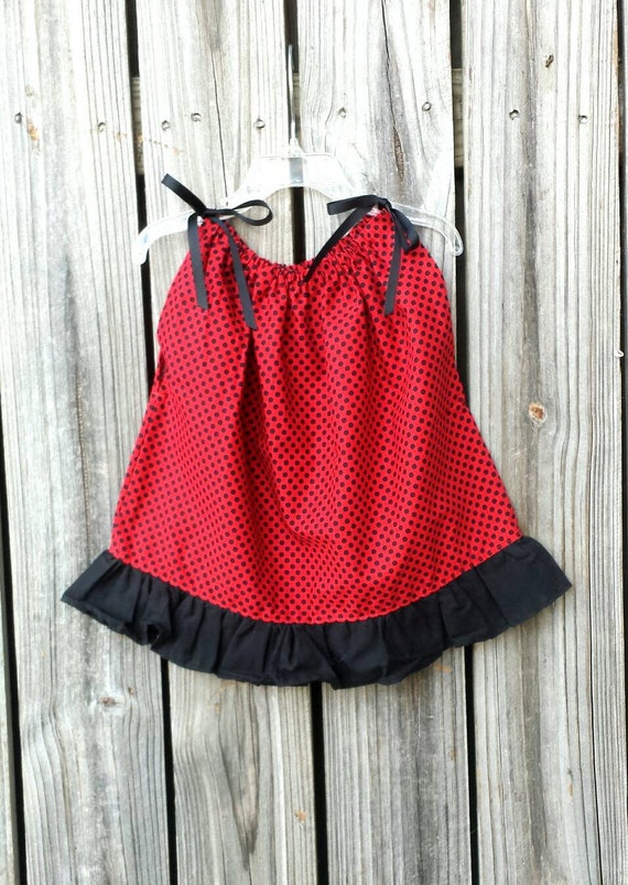 Ladybug Birthday Outfit Lady Bug Pillowcase Dress Flower