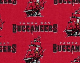 Tampa Bay Buccaneers Fabric- NFL - 100% Cotton High Quality Fabric- by Fabric Traditions