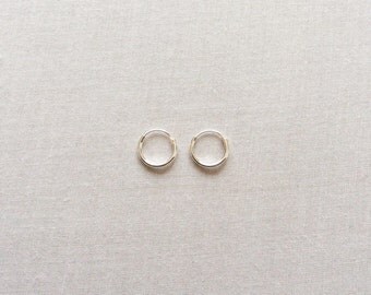 10 mm Sterling Silver Hoop Earrings - Silver Hoop Earrings - Tiny Hoop Earrings - Hoop Earrings - Small Hoop Earring - Silver Hoop Tiny