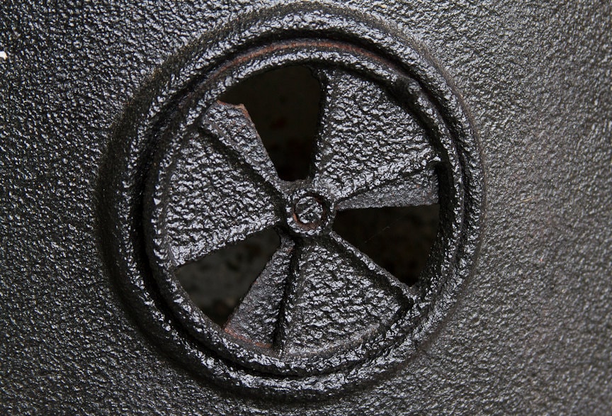 Antique Pot Belly Stove Door LARGE Potbelly Cast Iron Wood