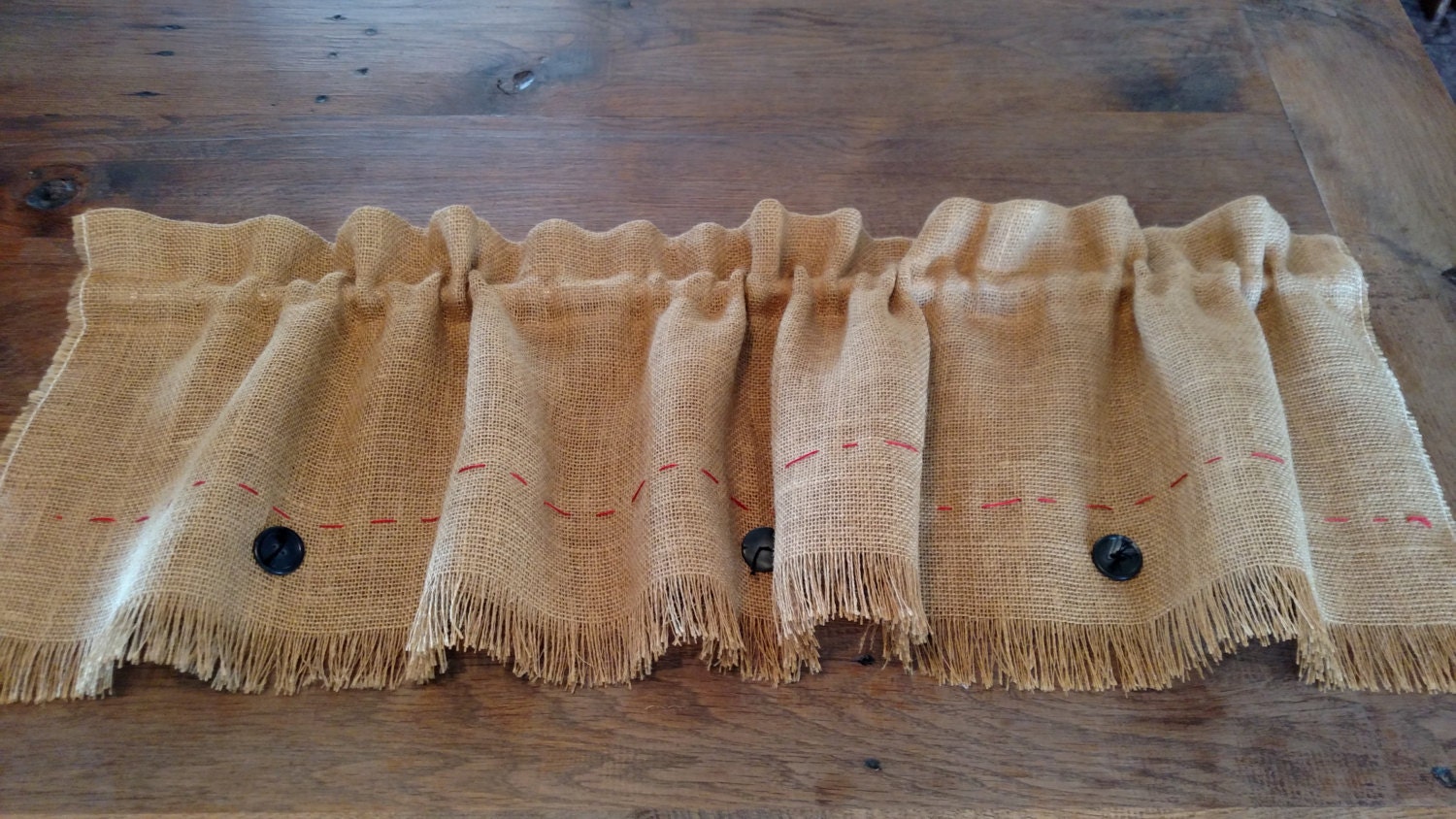 BURLAP VALANCE