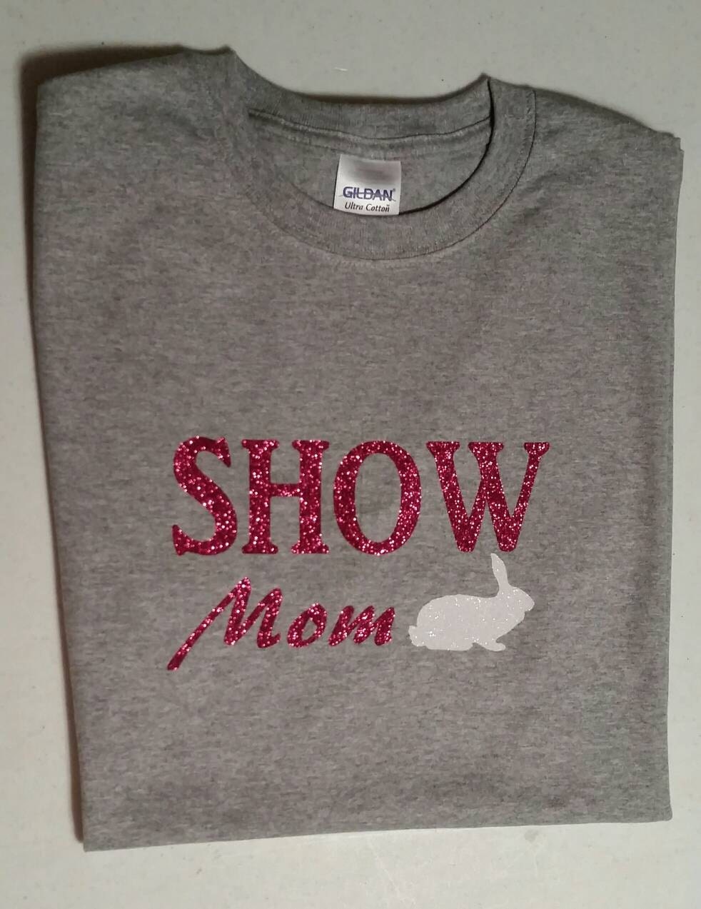 4H Show Mom Shirt Show Aunt Shirt Glitter Bling Show Pig