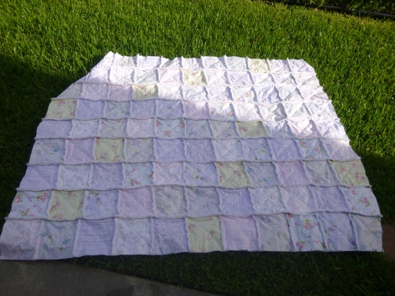 shabby chic rag quilt throw blanket large 60 x 73 by shabby chic rag quilt throw blanket large 60 x 73 by