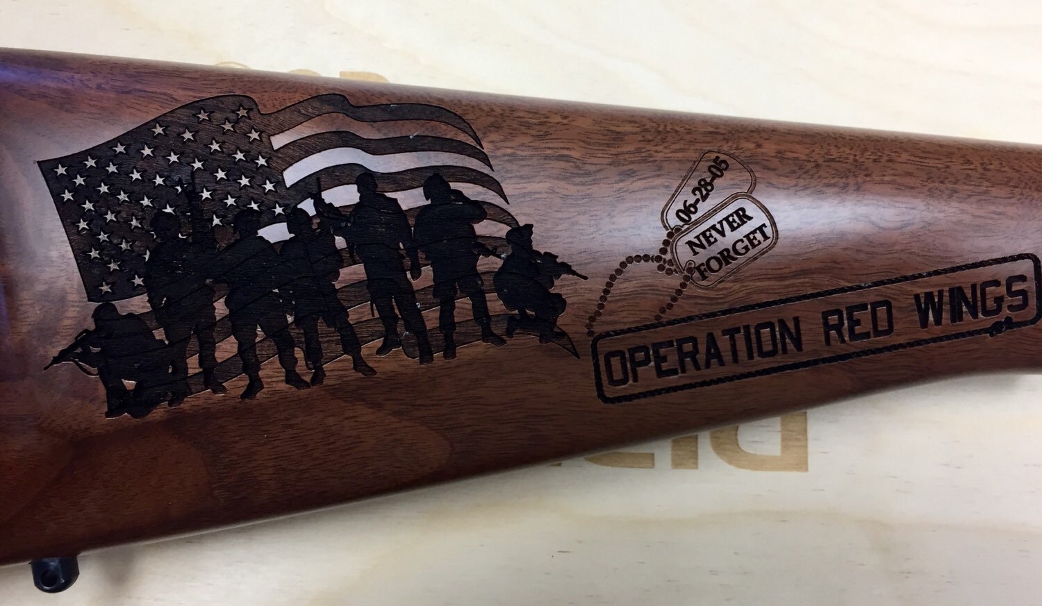 Custom // Laser Engraving on your Gun Stock // See