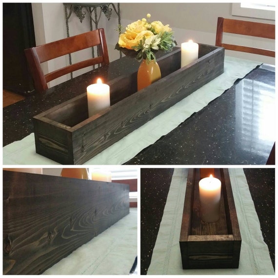 Rustic Wood Centerpiece Planter Box 1236 inches