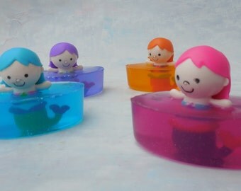 Mermaid Soap - Mermaid Party Favors - Mermaid Birthday Party - Toy Soap - Kids Soap - Novelty Soap - Soap Party Favors - Stocking Stuffers