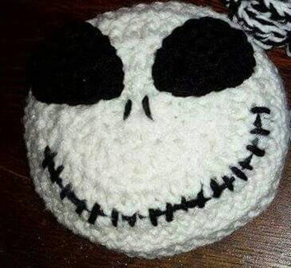 Items similar to Crochet Jack skellington headnightmare before