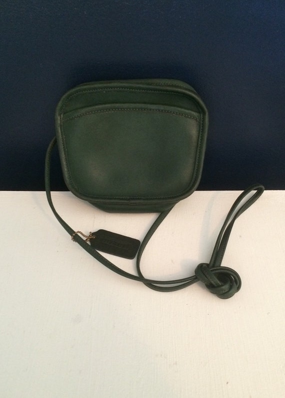 green coach crossbody bags