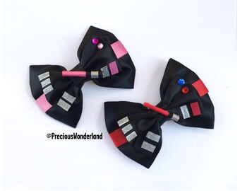 Pink Dark Side Inspired Hair Bow